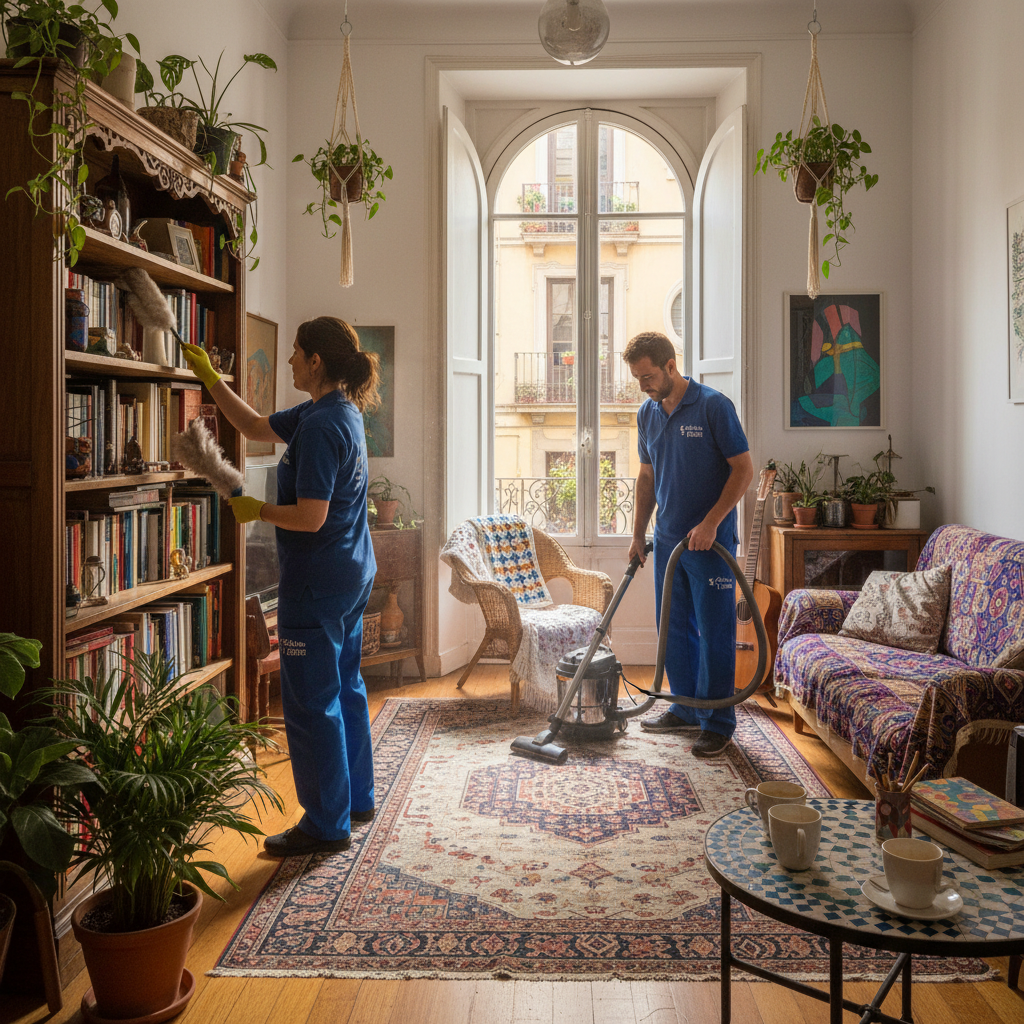 Servicio de limpieza profesional en el barrio de Gràcia Barcelona