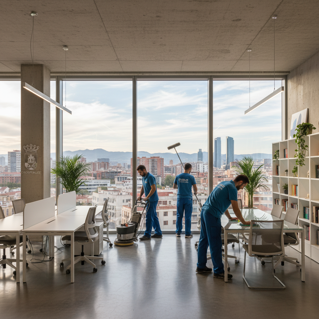 Equipo de limpieza Mansonet en L'Hospitalet - comunidades, oficinas y naves industriales