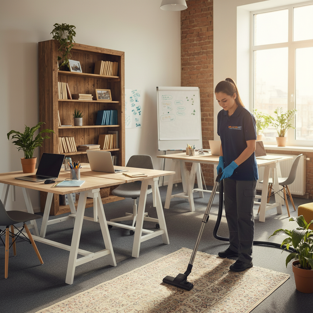Interior de oficina pequeña en Barcelona